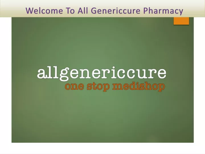 welcome to all genericcure pharmacy