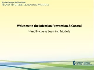 welcome to the infection prevention control hand