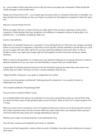 so you re ready to book a day with an escort