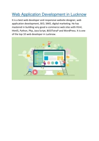 web application development in lucknow
