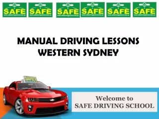 Manual Driving Lessons Western Sydney
