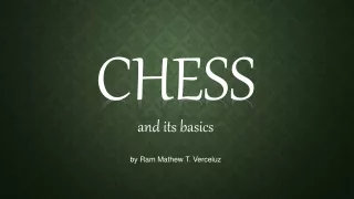chess and its basics