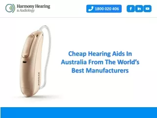 Cheap Hearing Aids In Australia From The World’s Best Manufacturers
