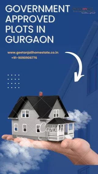 Government approved plots in gurgaon - Geetanjali Homestate