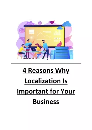 4 Reasons Why Localization Is Important for Your Business