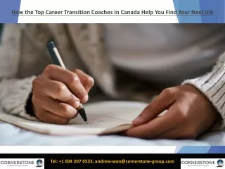 How the Top Career Transition Coaches In Canada Help You Find Your Next Job