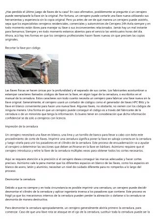has perdido el ltimo juego de llaves de tu casa