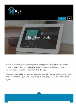 Multi Room Audio And Home Audio Installation Melbourne