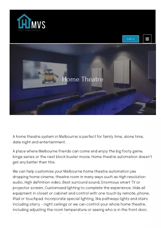 Smart Home Theatre Specialists In Melbourne