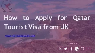 How to Apply for Qatar Tourist Visa from UK