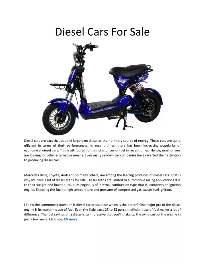 diesel cars for sale