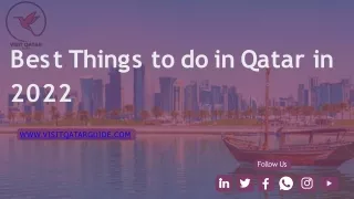 Best Things to do in Qatar in 2022