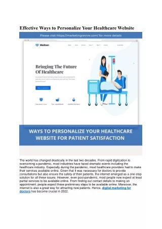 effective ways to personalize your healthcare