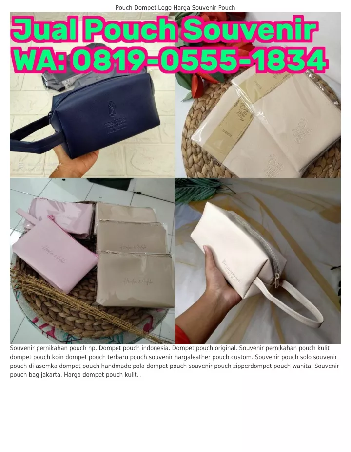 pouch dompet logo harga souvenir pouch