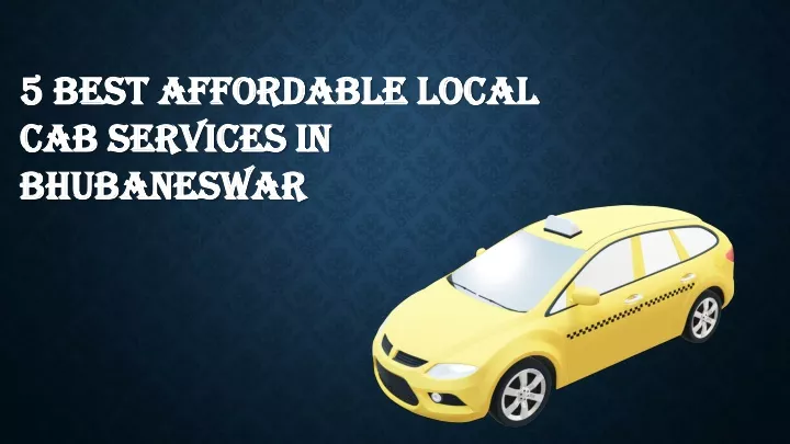 5 best affordable local cab services