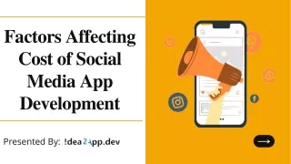 Factors Affecting Cost of Social Media App Development