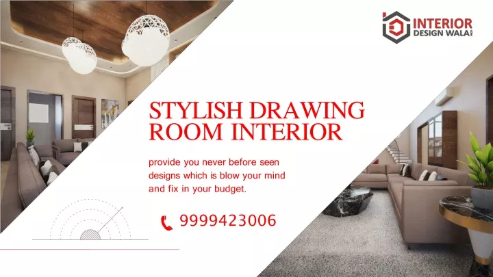 stylish drawing room interior