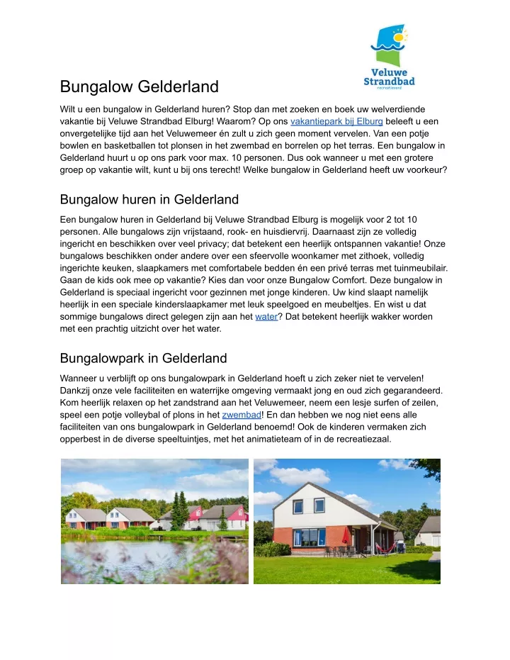 bungalow gelderland