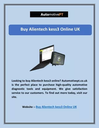 Buy Alientech Kess3 Online Uk | Automotivept.co.uk