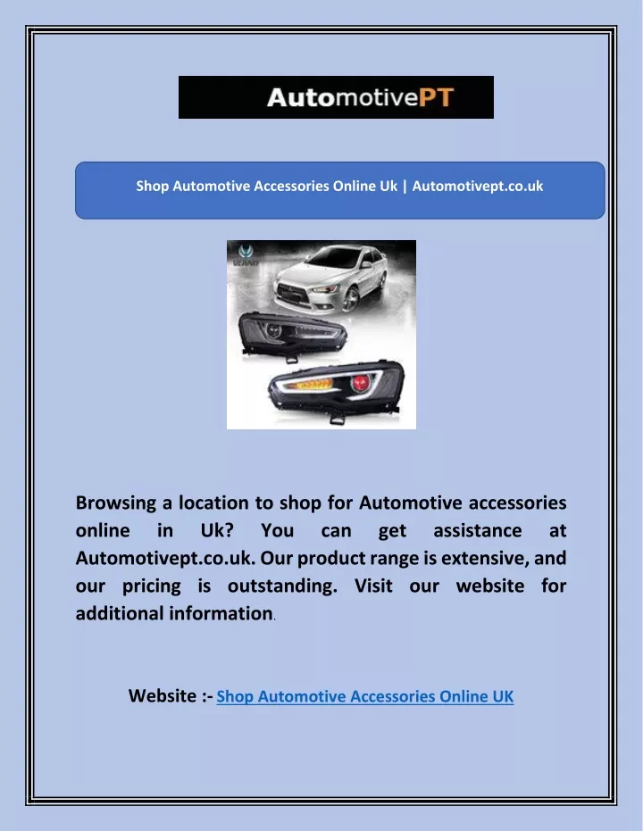shop automotive accessories online