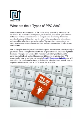PPC Company In India | Devex Hub
