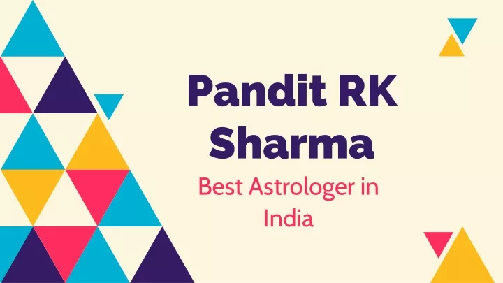 pandit rk sharma best astrologer in india
