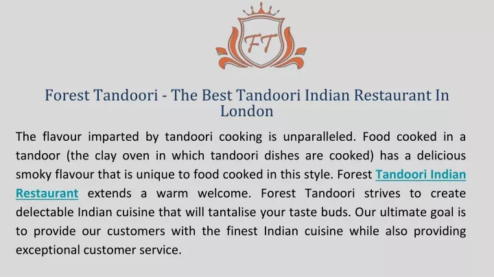 forest tandoori the best tandoori indian restaurant in london
