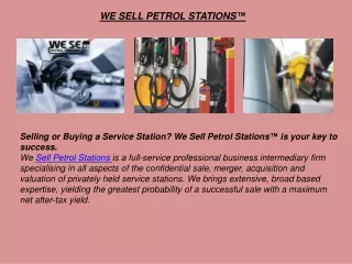One Of The Best Gas Station Business For Sale in South Africa