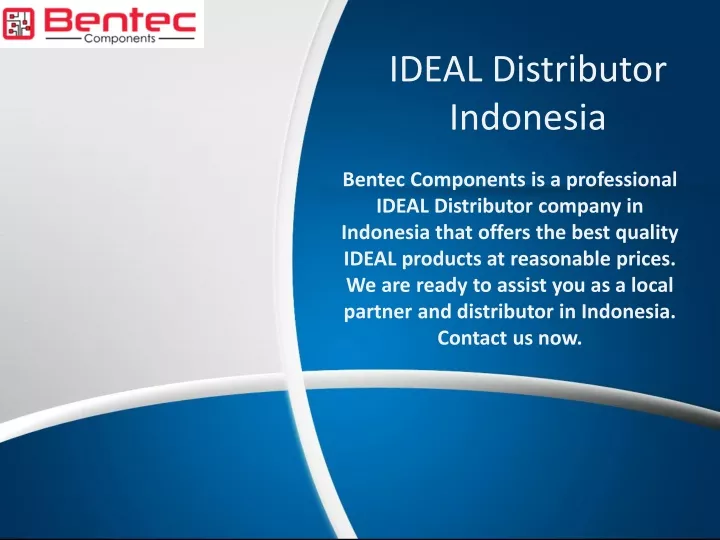 ideal distributor indonesia