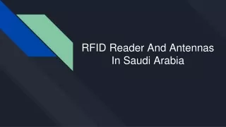 RFID Reader And Antennas In Saudi Arabia