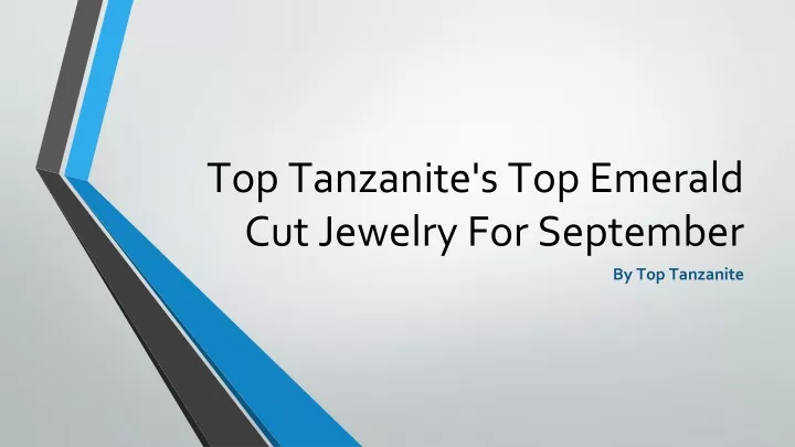 top tanzanite s top emerald cut jewelry for september