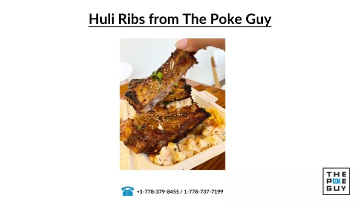 huli ribs from the poke guy