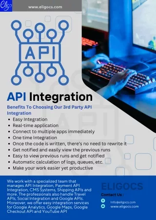 Affordable API Integration Services - Eligocs