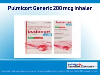 pulmicort generic 200 mcg inhaler