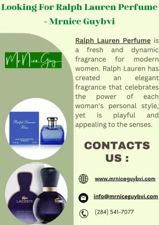 Looking For Ralph Lauren Perfume - Mrnice Guybvi