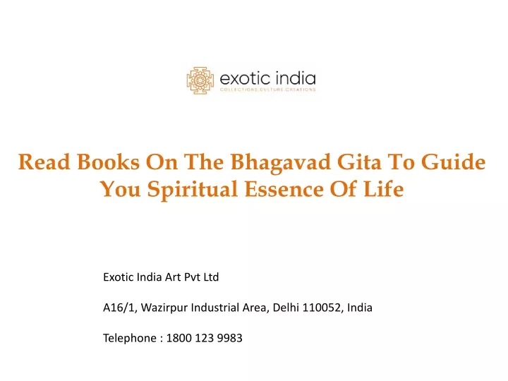 read books on the bhagavad gita to guide