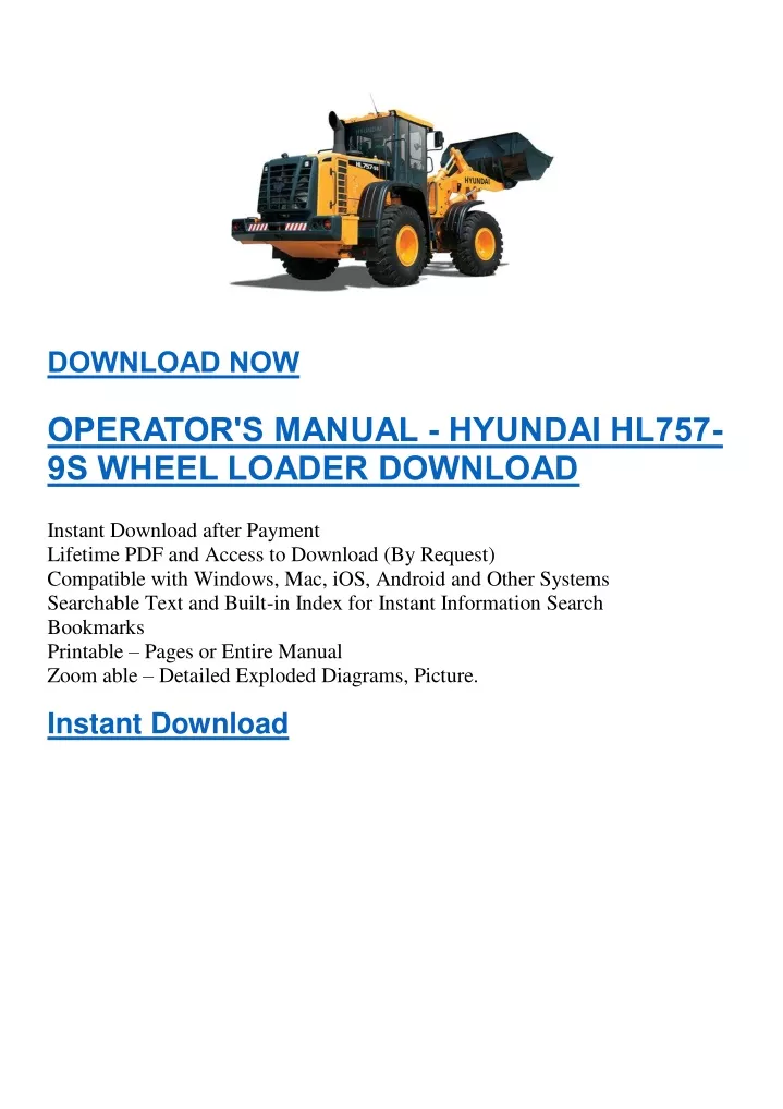 download now operator s manual hyundai hl757