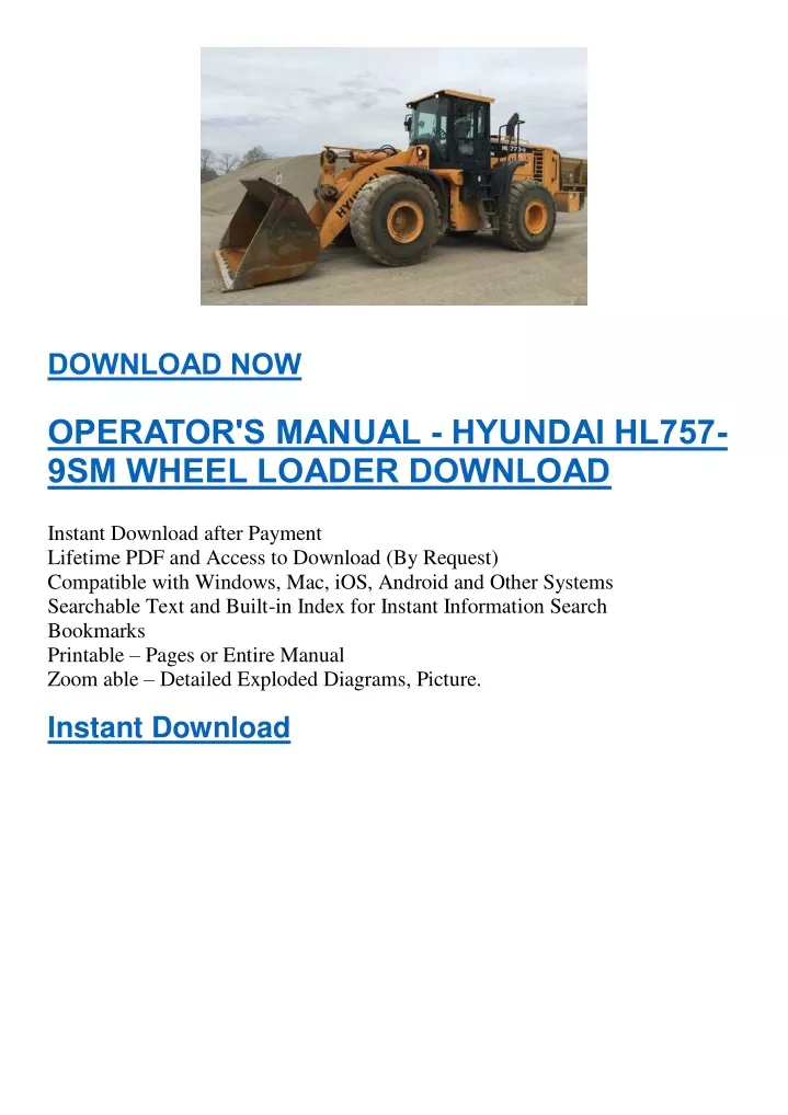 download now operator s manual hyundai hl757