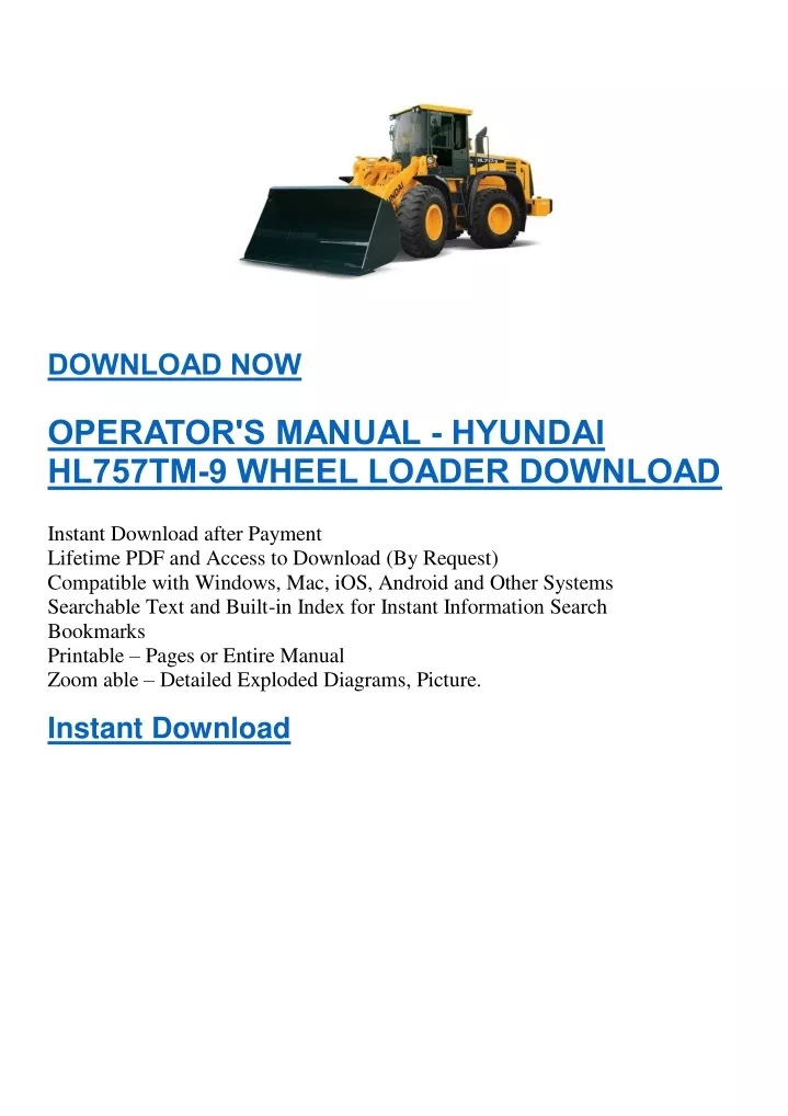 download now operator s manual hyundai hl757tm