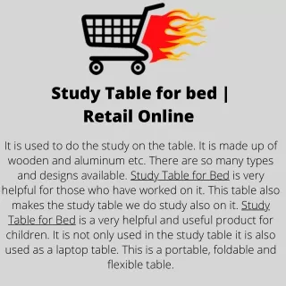 study table for bed retail online