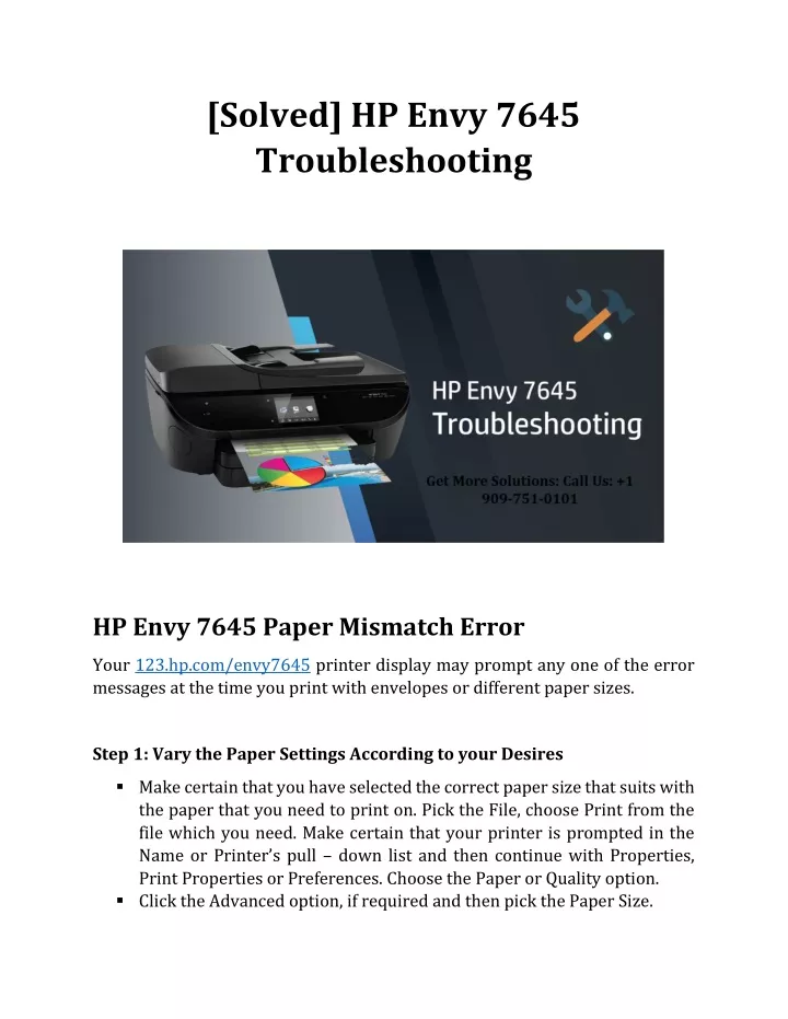 solved hp envy 7645 troubleshooting