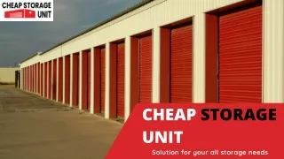 cheap storage unit