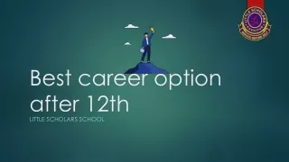 b est career option after 12th