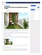 Top 5 Balcony Ideas for Residential Properties in 2022 - slide 1
