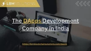 The DApps Development Company in India.