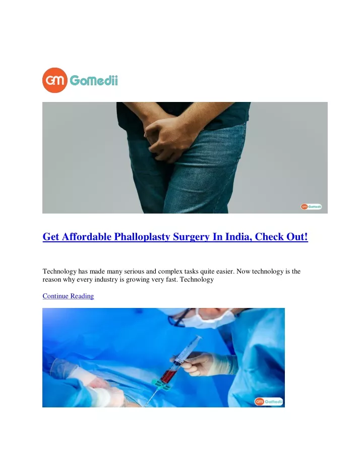 get affordable phalloplasty surgery in india