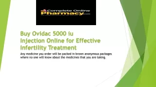 Buy Ovidac 5000 iu Injection Online for Effective Infertility Treatment