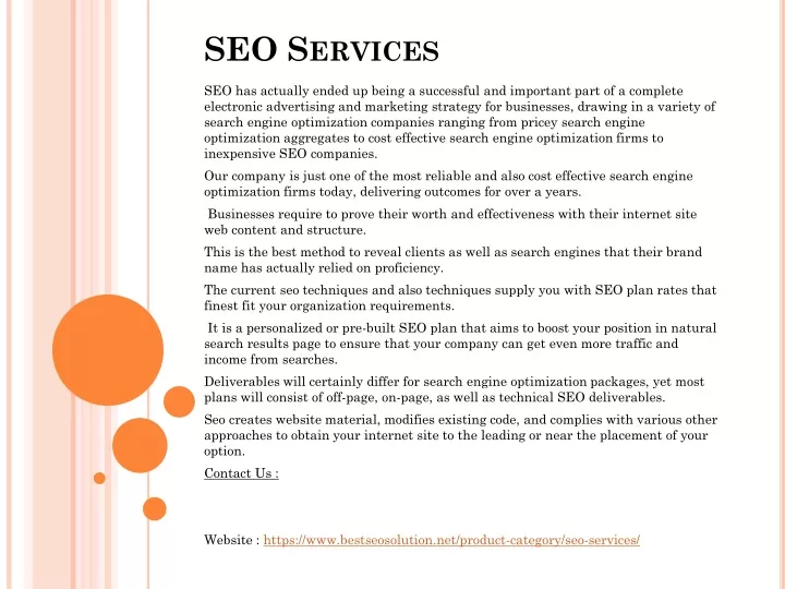 seo services