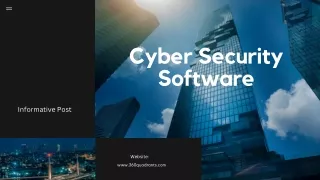 Cyber Security Software | Best Cyber Security Software