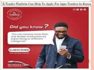 E-Tender Platform Can Help To Apply For Agpo Tenders In Kenya